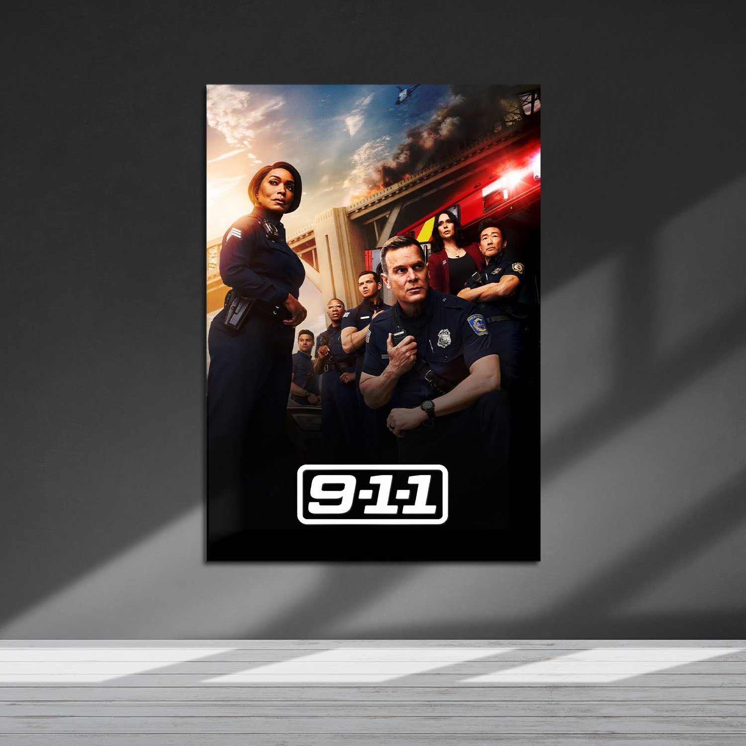 Flex Designs Metal Poster 9-1-1 5 x 7" Home Goods - TV Show 2018 TV Show Metal Poster