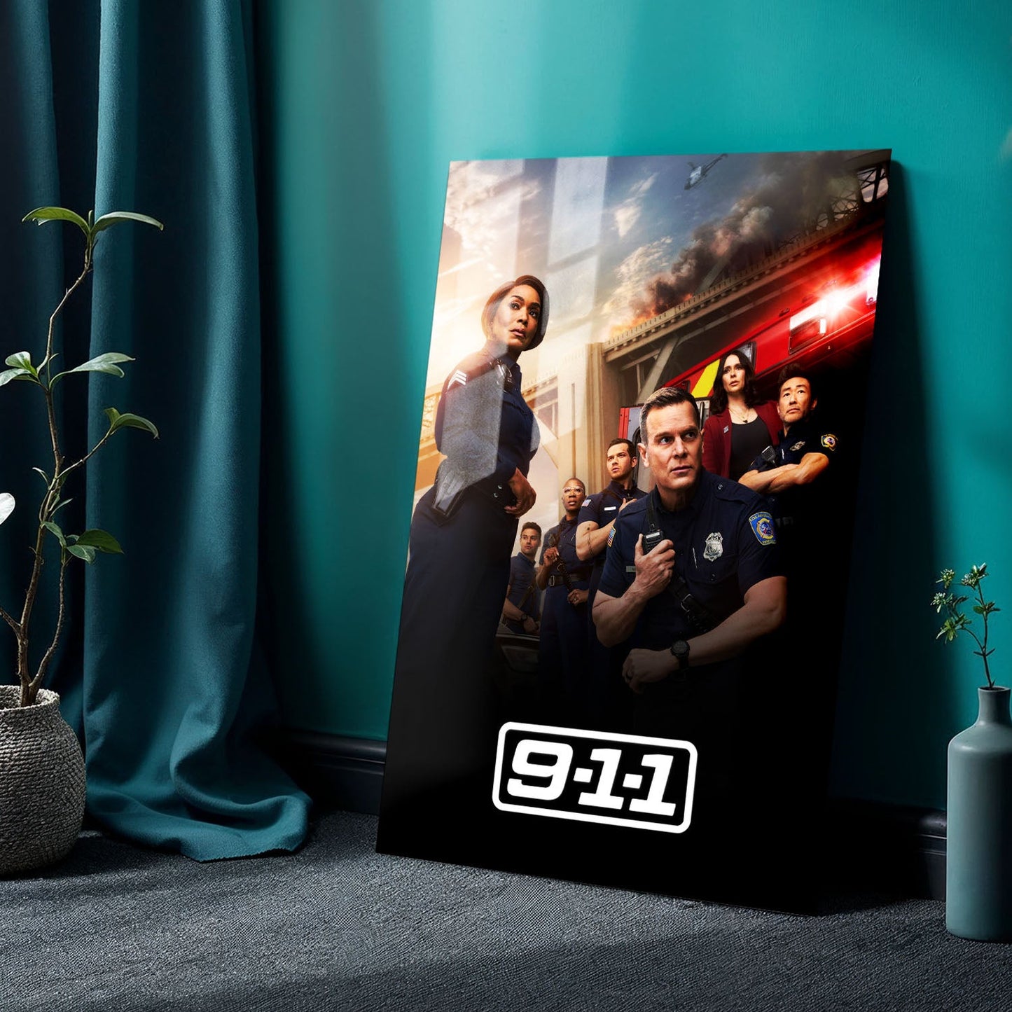 9-1-1 TV Show Metal Poster