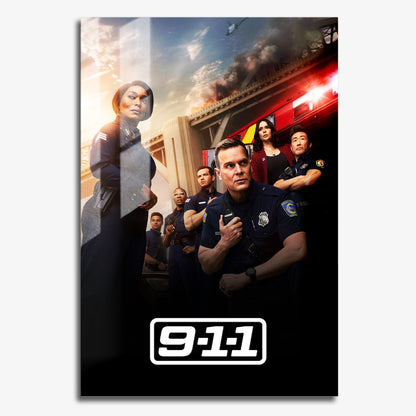 Flex Designs Metal Poster 9-1-1 11 x 17" Home Goods - TV Show 2018 TV Show Metal Poster