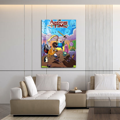 Flex Designs Metal Poster Adventure Time 16 x 24" Home Goods - TV Show 2010 TV Show Metal Poster