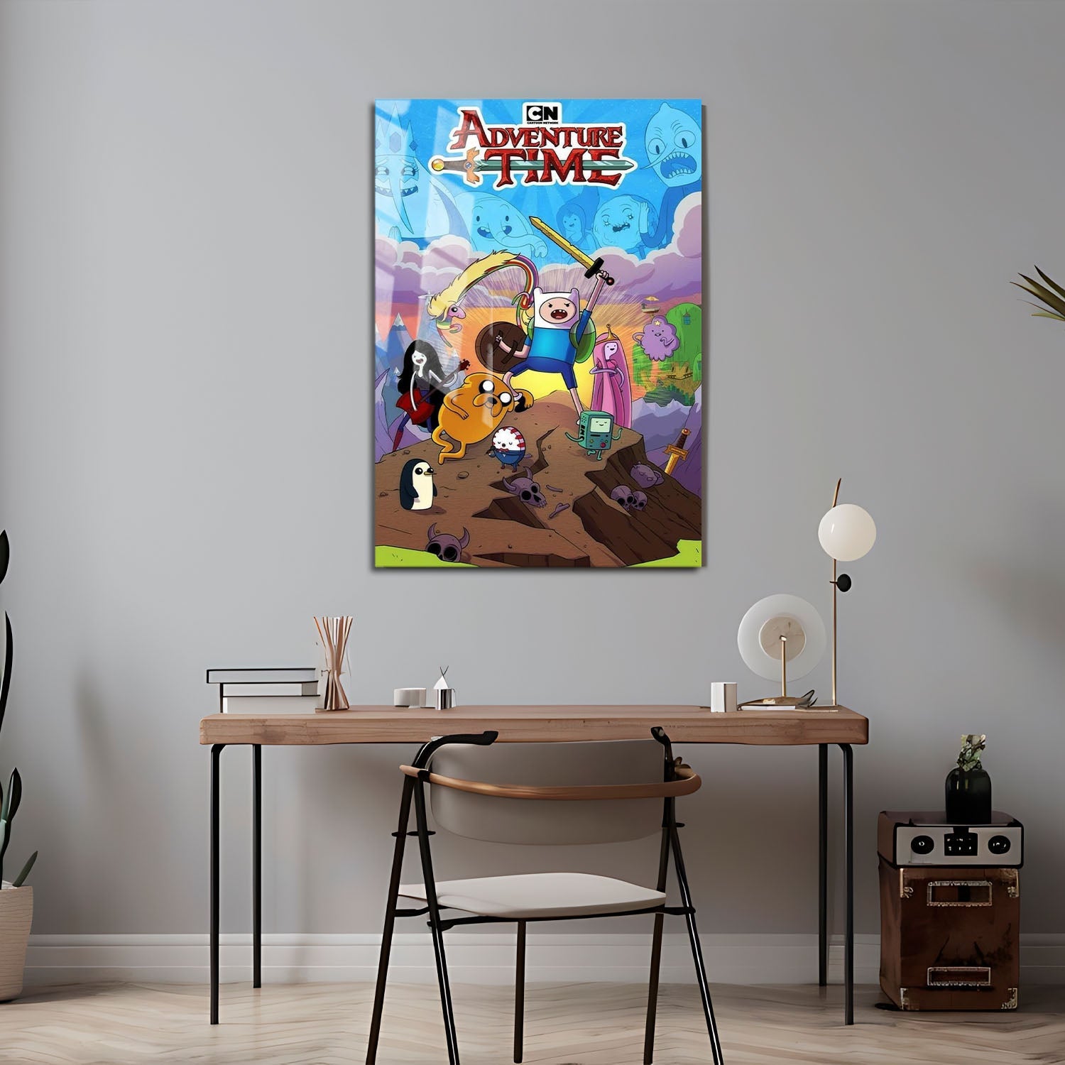 Flex Designs Metal Poster Adventure Time 24 x 36" Home Goods - TV Show 2010 TV Show Metal Poster