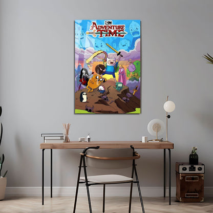 Flex Designs Metal Poster Adventure Time 24 x 36" Home Goods - TV Show 2010 TV Show Metal Poster