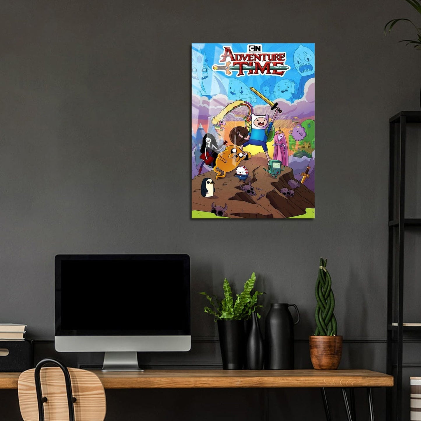 Flex Designs Metal Poster Adventure Time 5 x 7" Home Goods - TV Show 2010 TV Show Metal Poster