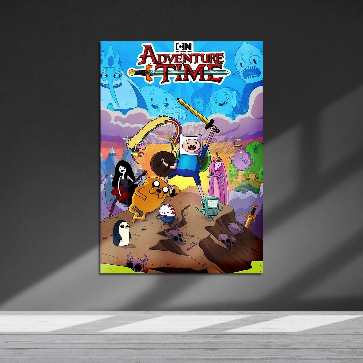Flex Designs Metal Poster Adventure Time 5 x 7" Home Goods - TV Show 2010 TV Show Metal Poster