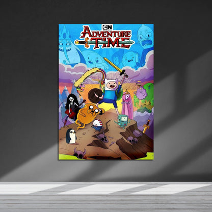 Flex Designs Metal Poster Adventure Time 5 x 7" Home Goods - TV Show 2010 TV Show Metal Poster