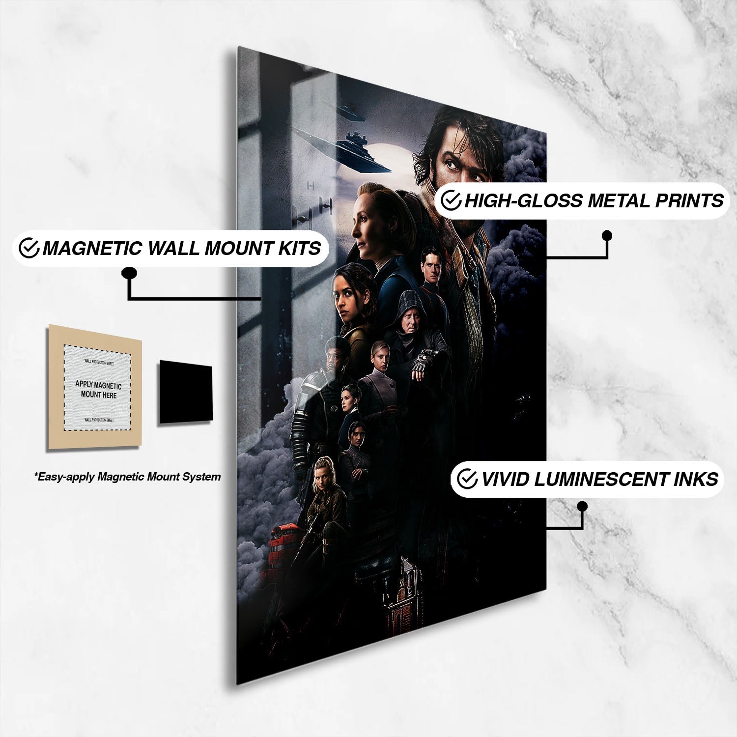 Flex Designs Metal Poster Andor Key Art 16 x 24" Home Goods - TV Show 2022 TV Show Metal Poster