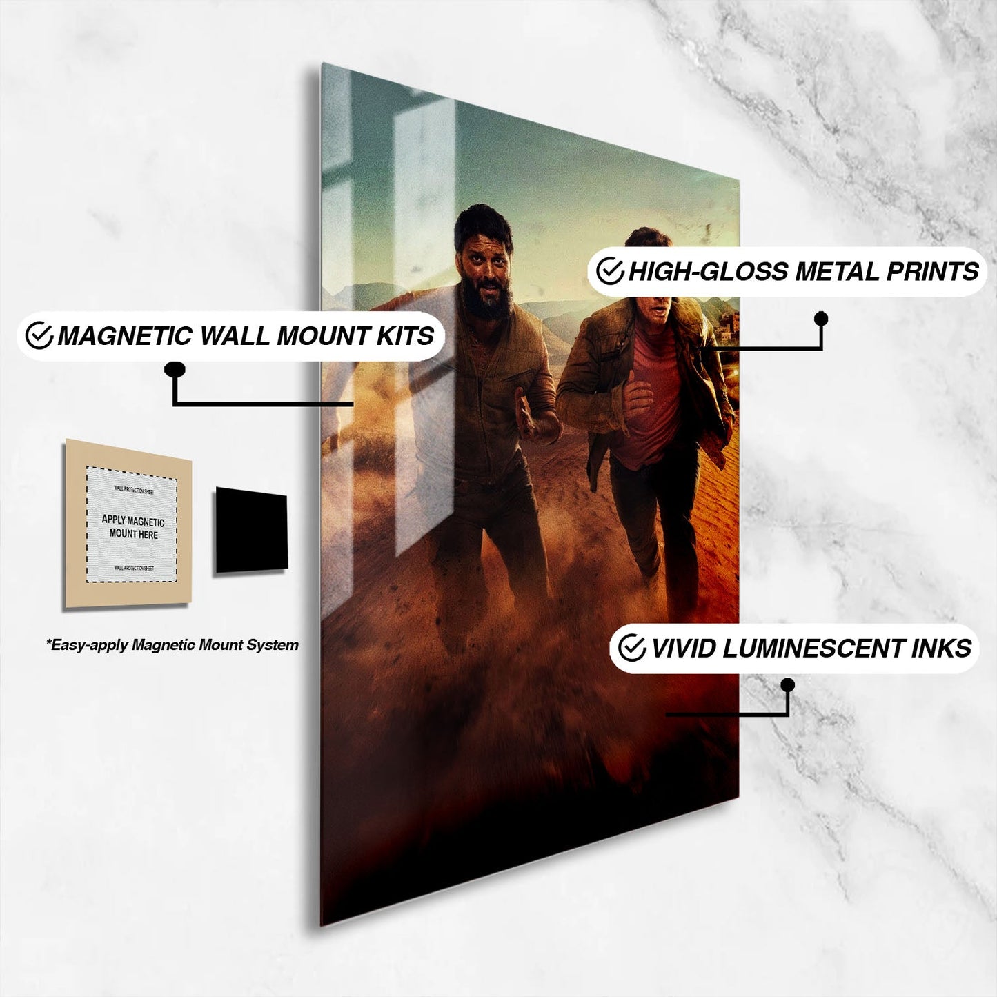 Flex Designs Metal Poster Atomic 16 x 24" Home Goods - Movie 2023 Movie Metal Poster
