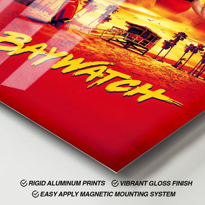 Flex Designs Metal Poster Baywatch 11 x 17" Home Goods - Movie 2017 Movie Metal Poster