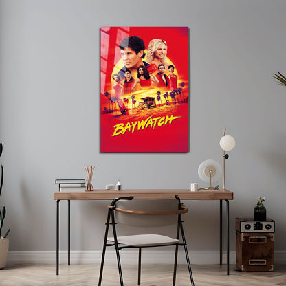 Flex Designs Metal Poster Baywatch 24 x 36" Home Goods - Movie 2017 Movie Metal Poster