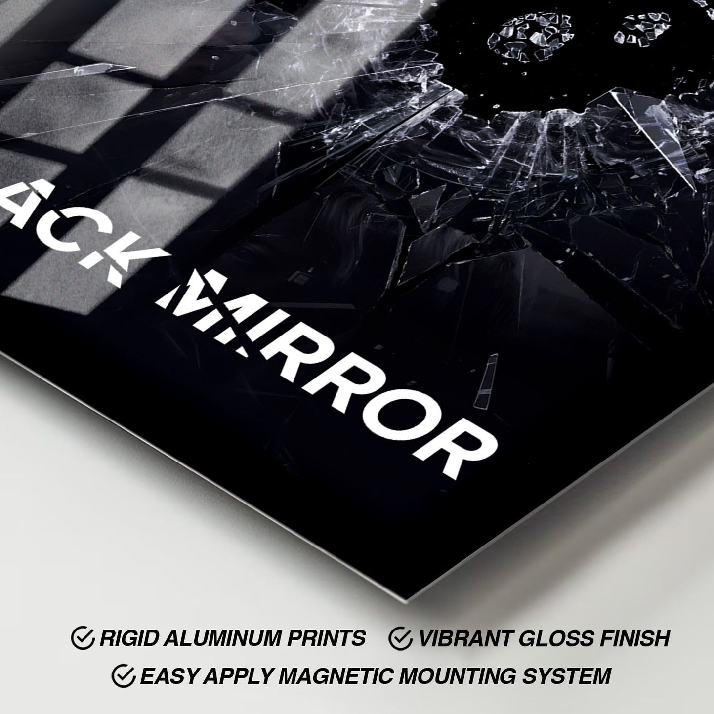 Flex Designs Metal Poster Black Mirror 11 x 17" Home Goods - TV Show 2011 TV Show Metal Poster