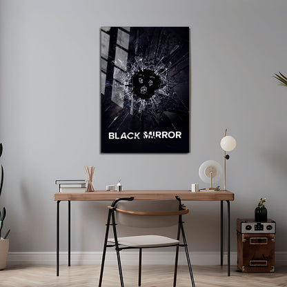 Flex Designs Metal Poster Black Mirror 24 x 36" Home Goods - TV Show 2011 TV Show Metal Poster