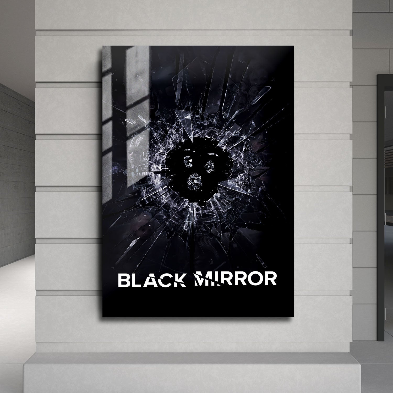 Flex Designs Metal Poster Black Mirror 24 x 36" Home Goods - TV Show 2011 TV Show Metal Poster