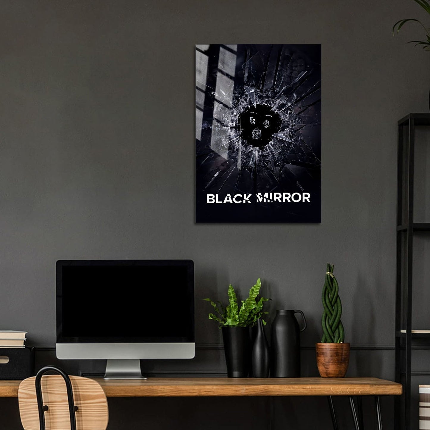 Flex Designs Metal Poster Black Mirror 5 x 7" Home Goods - TV Show 2011 TV Show Metal Poster