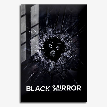 Flex Designs Metal Poster Black Mirror 11 x 17" Home Goods - TV Show 2011 TV Show Metal Poster