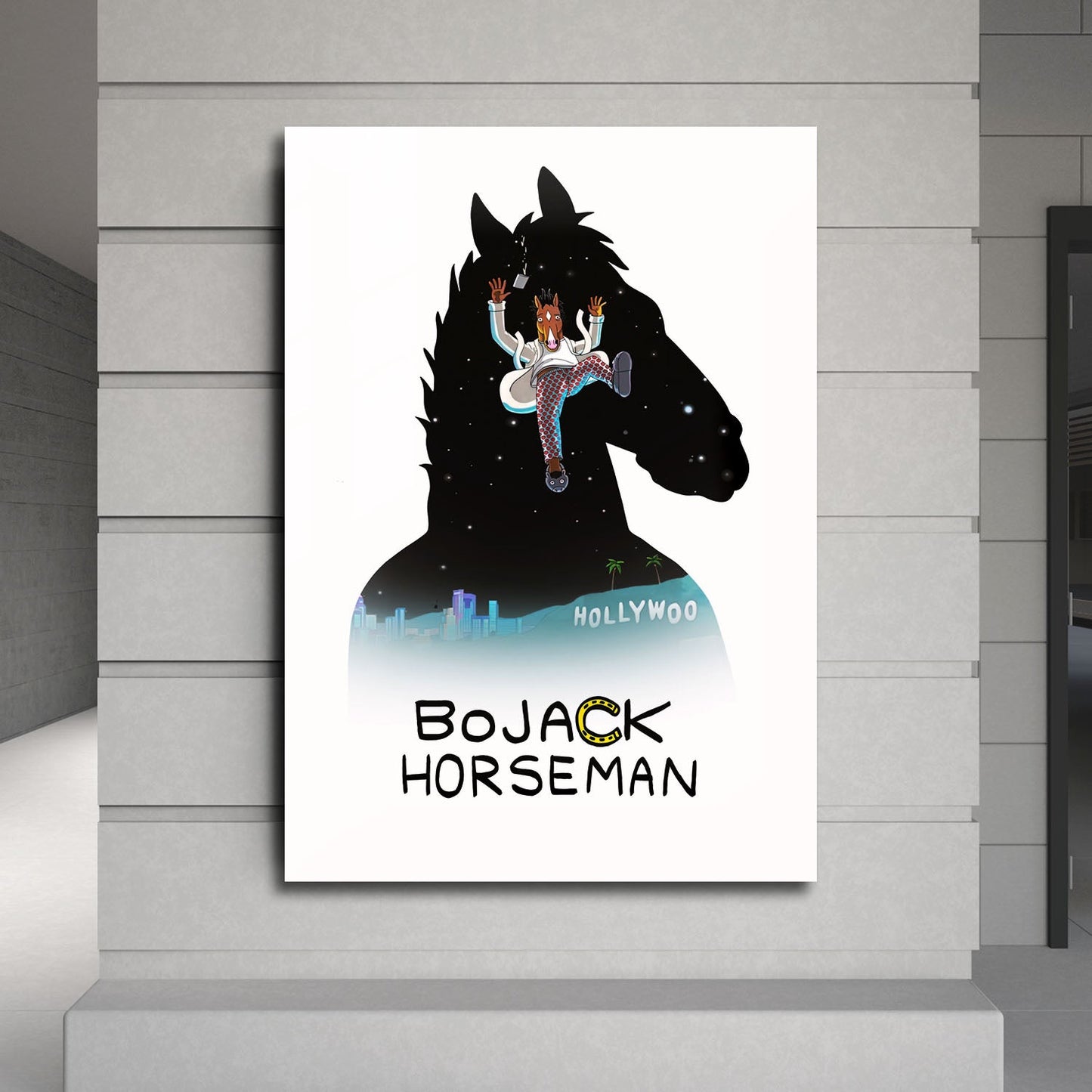 Flex Designs Metal Poster BoJack Horseman 24 x 36" Home Goods - TV Show 2014 TV Show Metal Poster