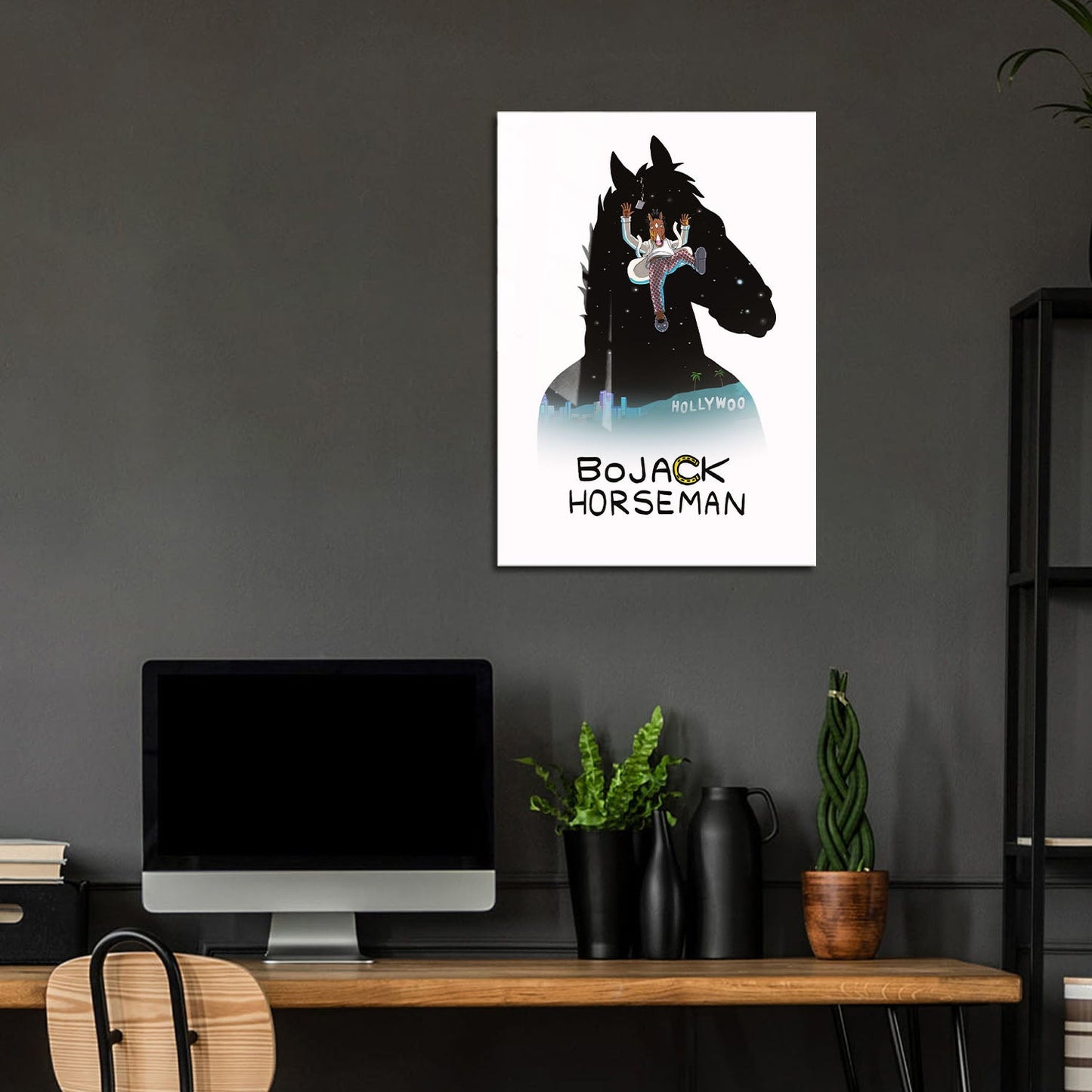 Flex Designs Metal Poster BoJack Horseman 5 x 7" Home Goods - TV Show 2014 TV Show Metal Poster