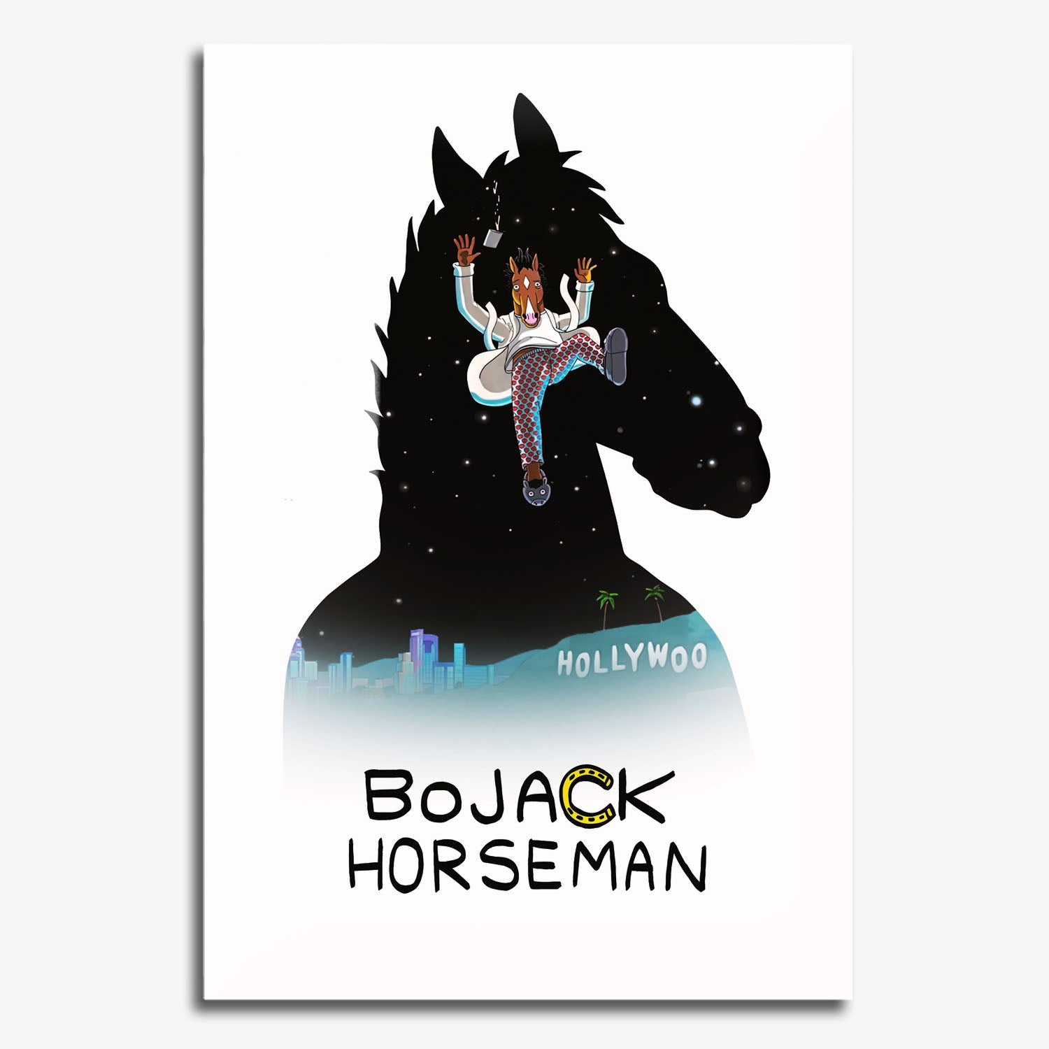 Flex Designs Metal Poster BoJack Horseman 11 x 17" Home Goods - TV Show 2014 TV Show Metal Poster