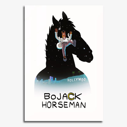 Flex Designs Metal Poster BoJack Horseman 11 x 17" Home Goods - TV Show 2014 TV Show Metal Poster