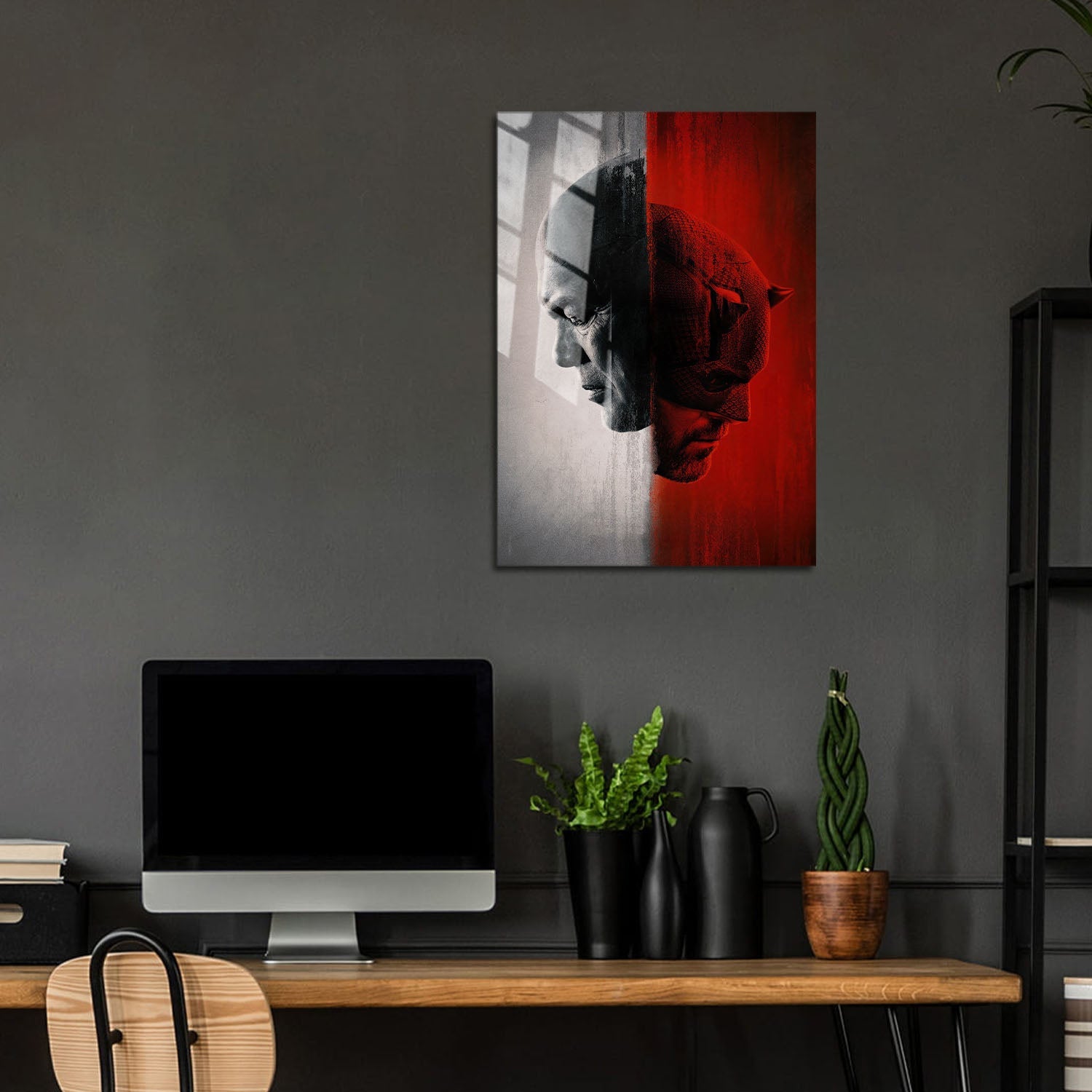 Flex Designs Metal Poster Daredevil Born Again Cover 5 x 7" Home Goods - TV Show 2025 TV Show Metal Poster