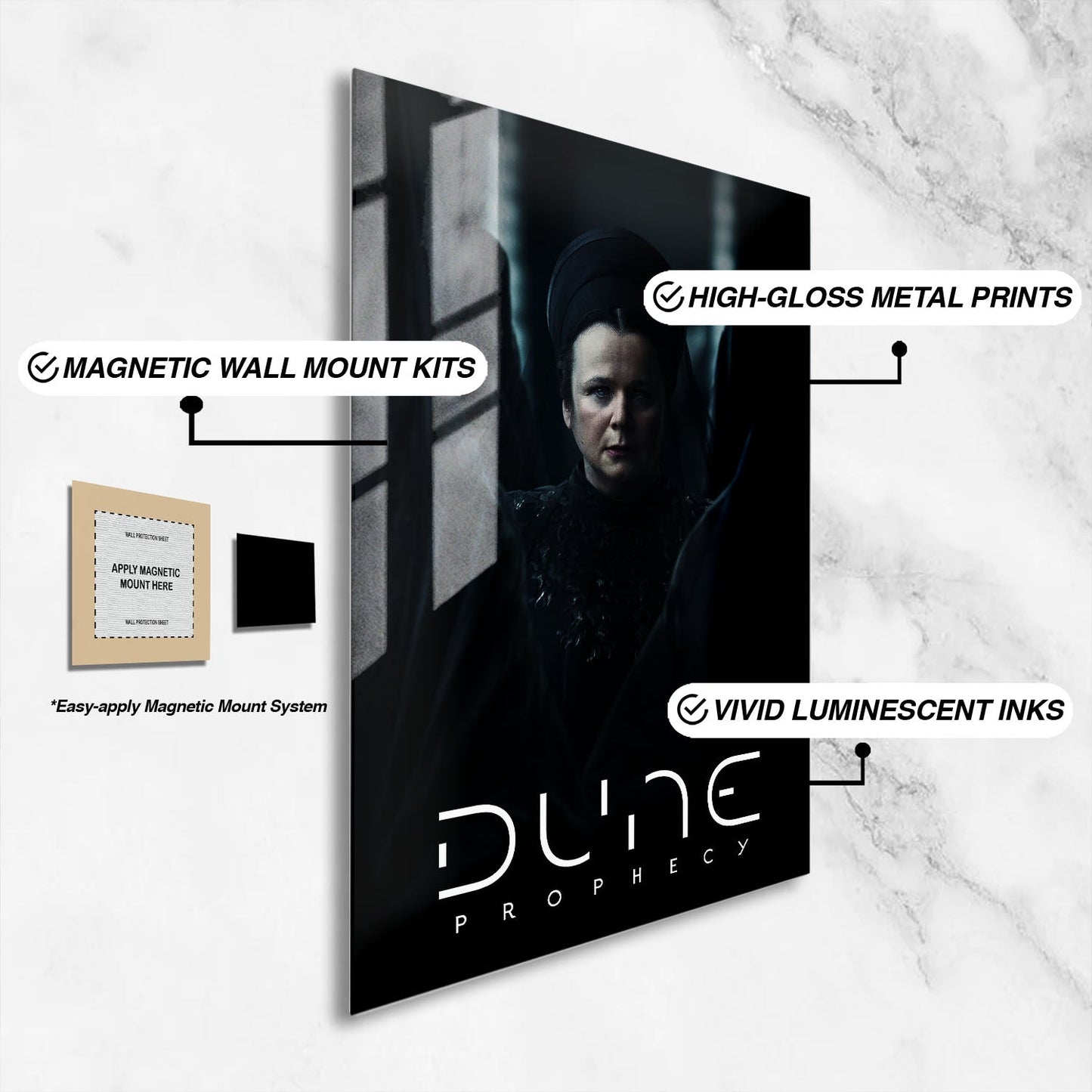 Flex Designs Metal Poster Dune - Prophecy 16 x 24" Home Goods - Movie 2025 Movie Metal Poster