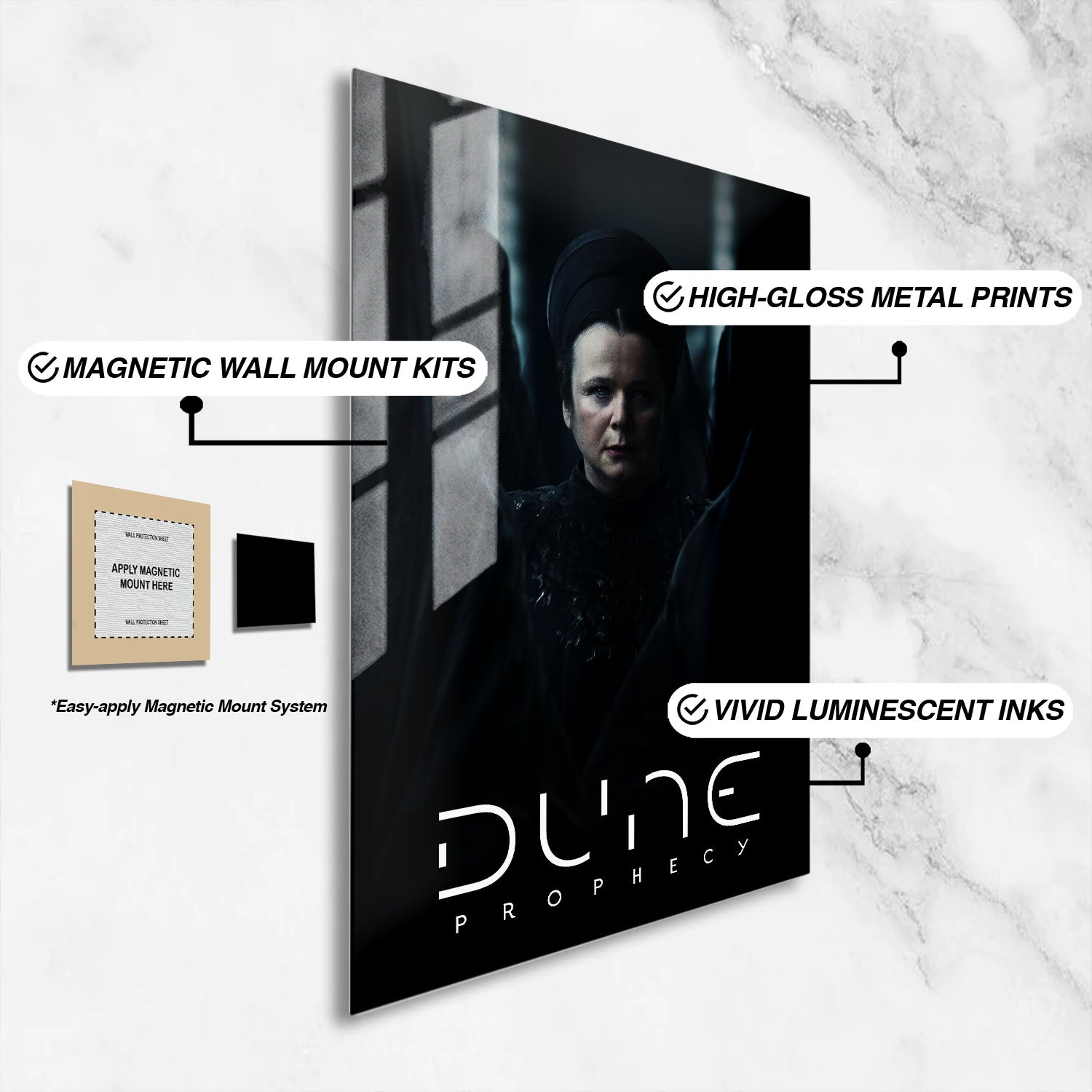 Flex Designs Metal Poster Dune - Prophecy 16 x 24" Home Goods - Movie 2025 Movie Metal Poster