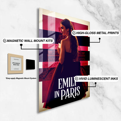 Flex Designs Metal Poster Emily in Paris 16 x 24" Home Goods - TV Show 2020 TV Show Metal Poster