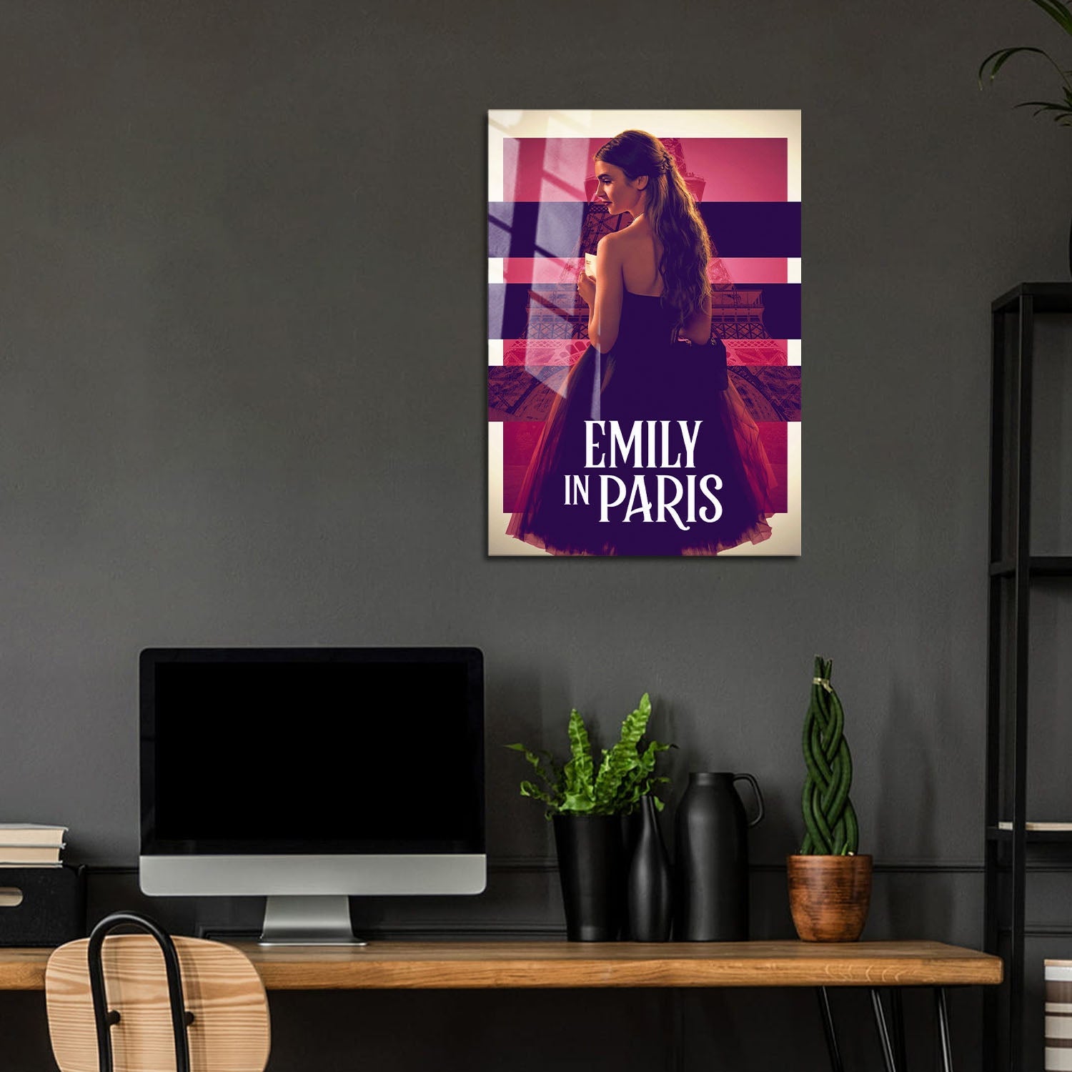 Flex Designs Metal Poster Emily in Paris 5 x 7" Home Goods - TV Show 2020 TV Show Metal Poster