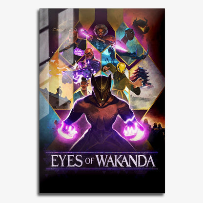 Flex Designs Metal Poster Eyes of Wakanda 11 x 17" Home Goods - Movie 2025 Movie Metal Poster