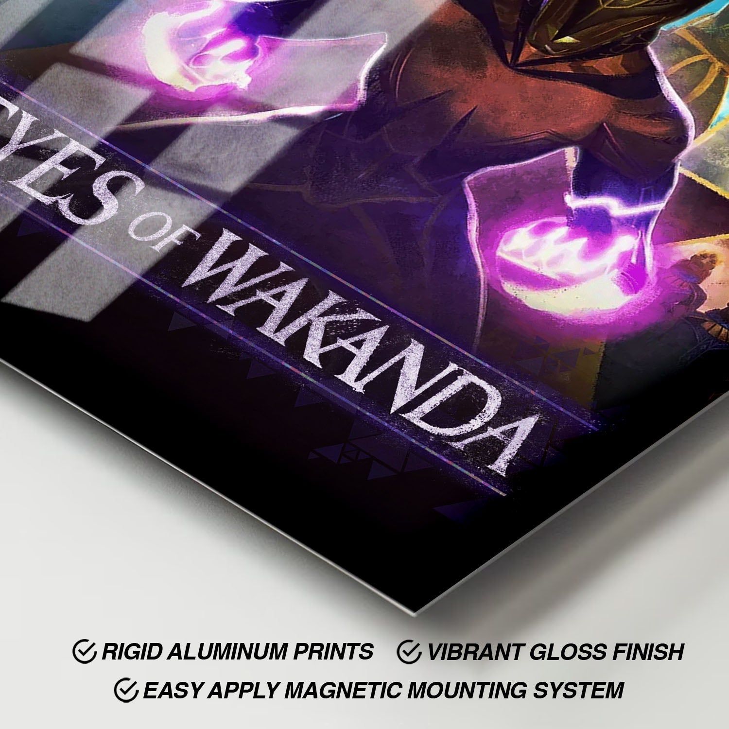 Flex Designs Metal Poster Eyes of Wakanda 11 x 17" Home Goods - Movie 2025 Movie Metal Poster