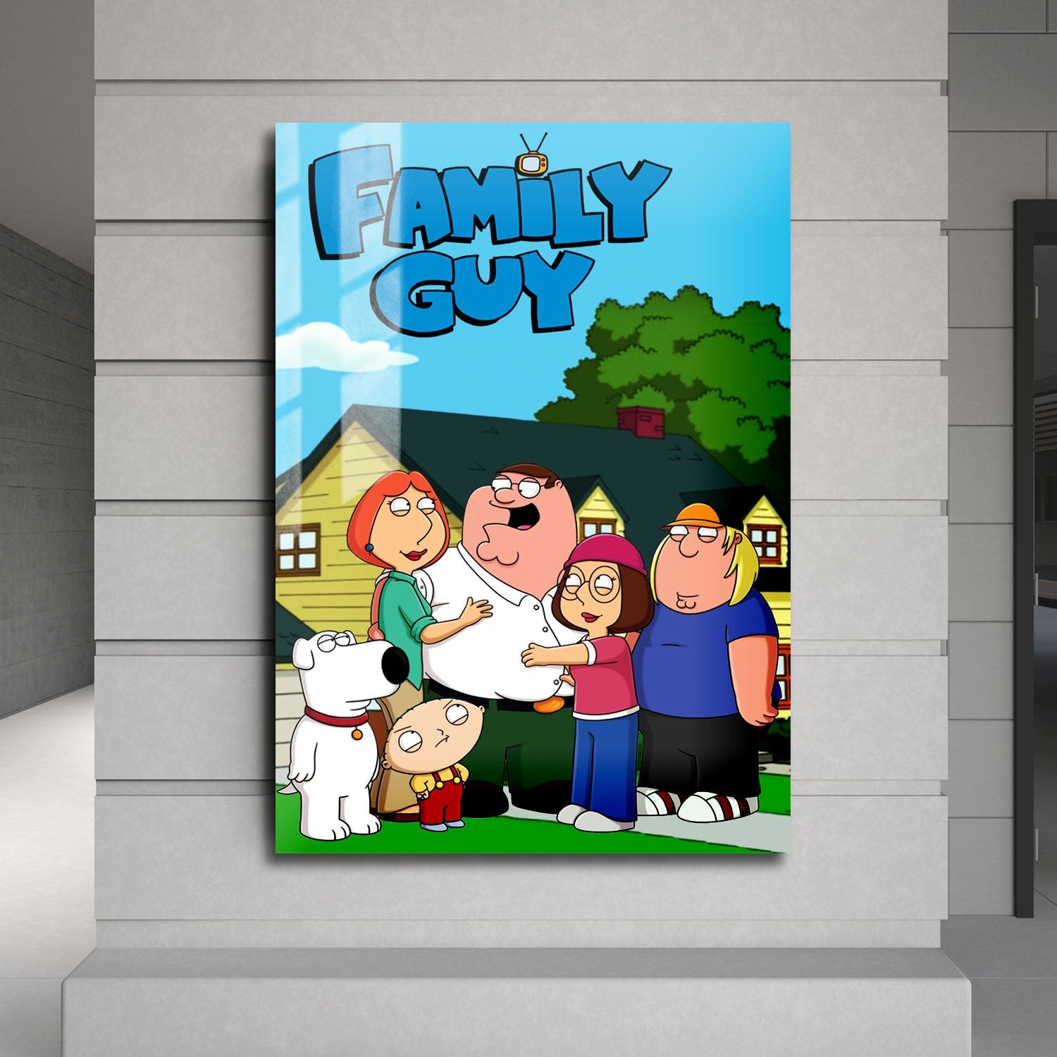 Flex Designs Metal Poster Family Guy 24 x 36" Home Goods - TV Show 1999 TV Show Metal Poster