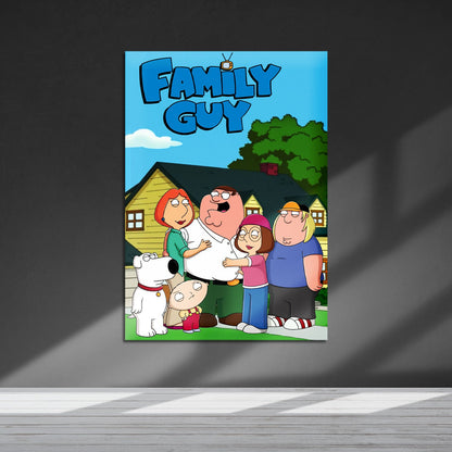 Flex Designs Metal Poster Family Guy 5 x 7" Home Goods - TV Show 1999 TV Show Metal Poster