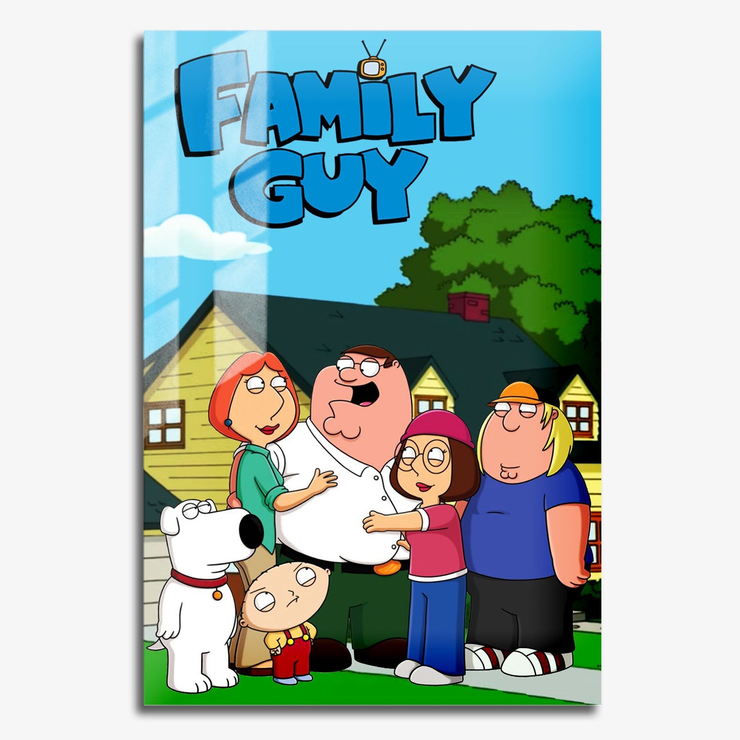 Flex Designs Metal Poster Family Guy 11 x 17" Home Goods - TV Show 1999 TV Show Metal Poster