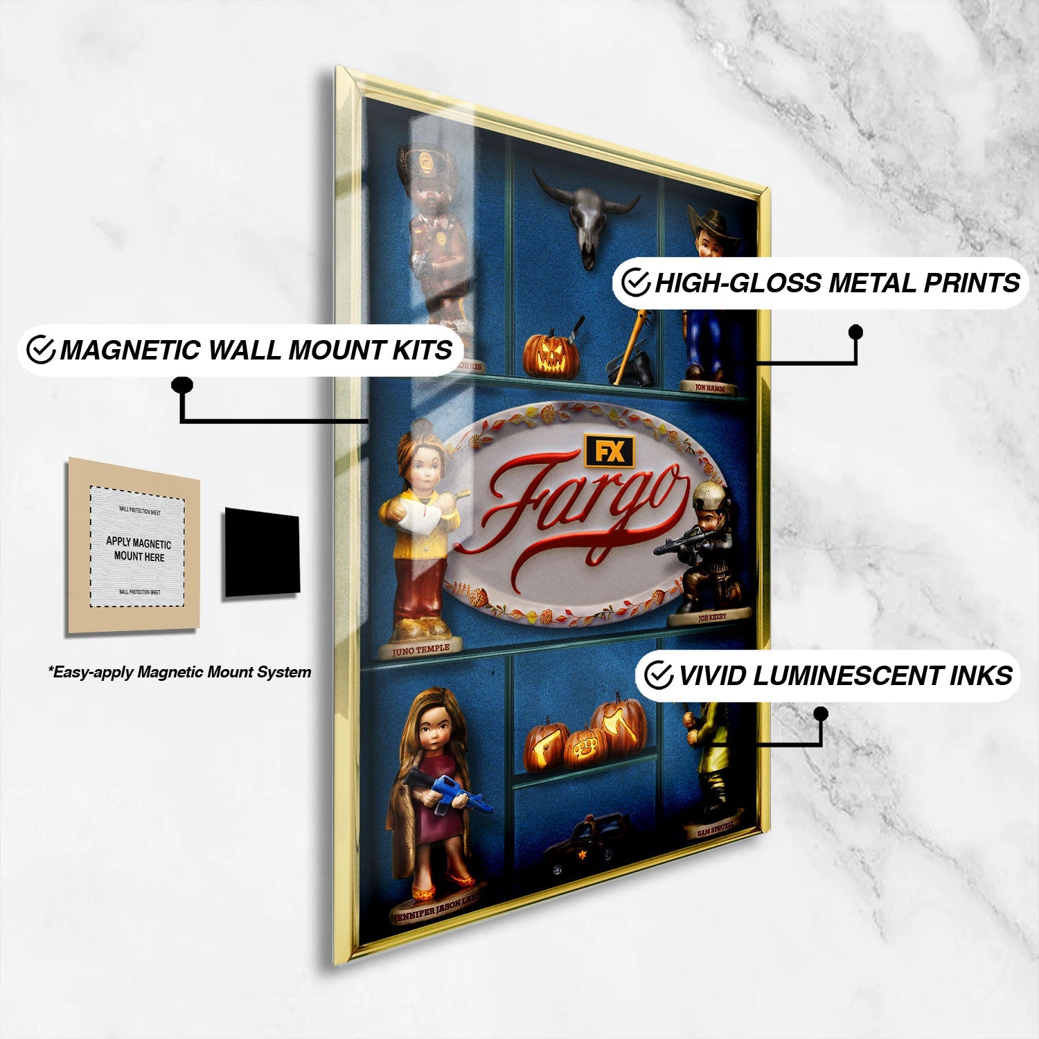 Flex Designs Metal Poster Fargo 16 x 24" Home Goods - TV Show 2014 TV Show Metal Poster