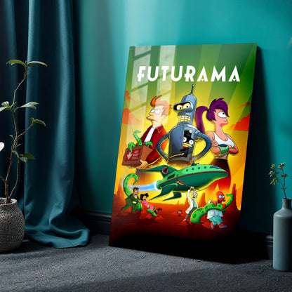 Futurama TV Show Metal Poster