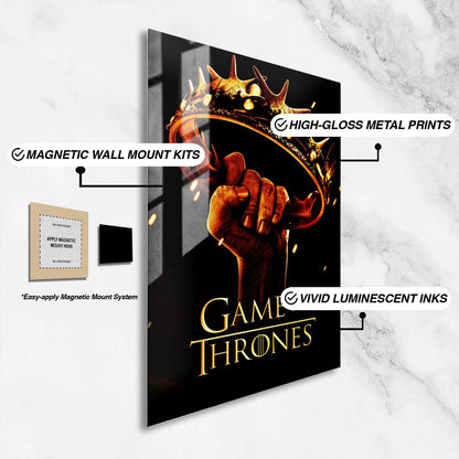 Flex Designs Metal Poster Game of Thrones Cover 16 x 24" Home Goods - TV Show 2011 TV Show Metal Poster
