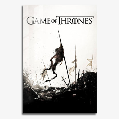 Game of Thrones Battlefield Minimalist TV Show Metal Poster