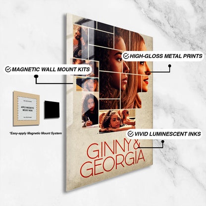 Flex Designs Metal Poster Ginny & Georgia 16 x 24" Home Goods - TV Show 2021 TV Show Metal Poster