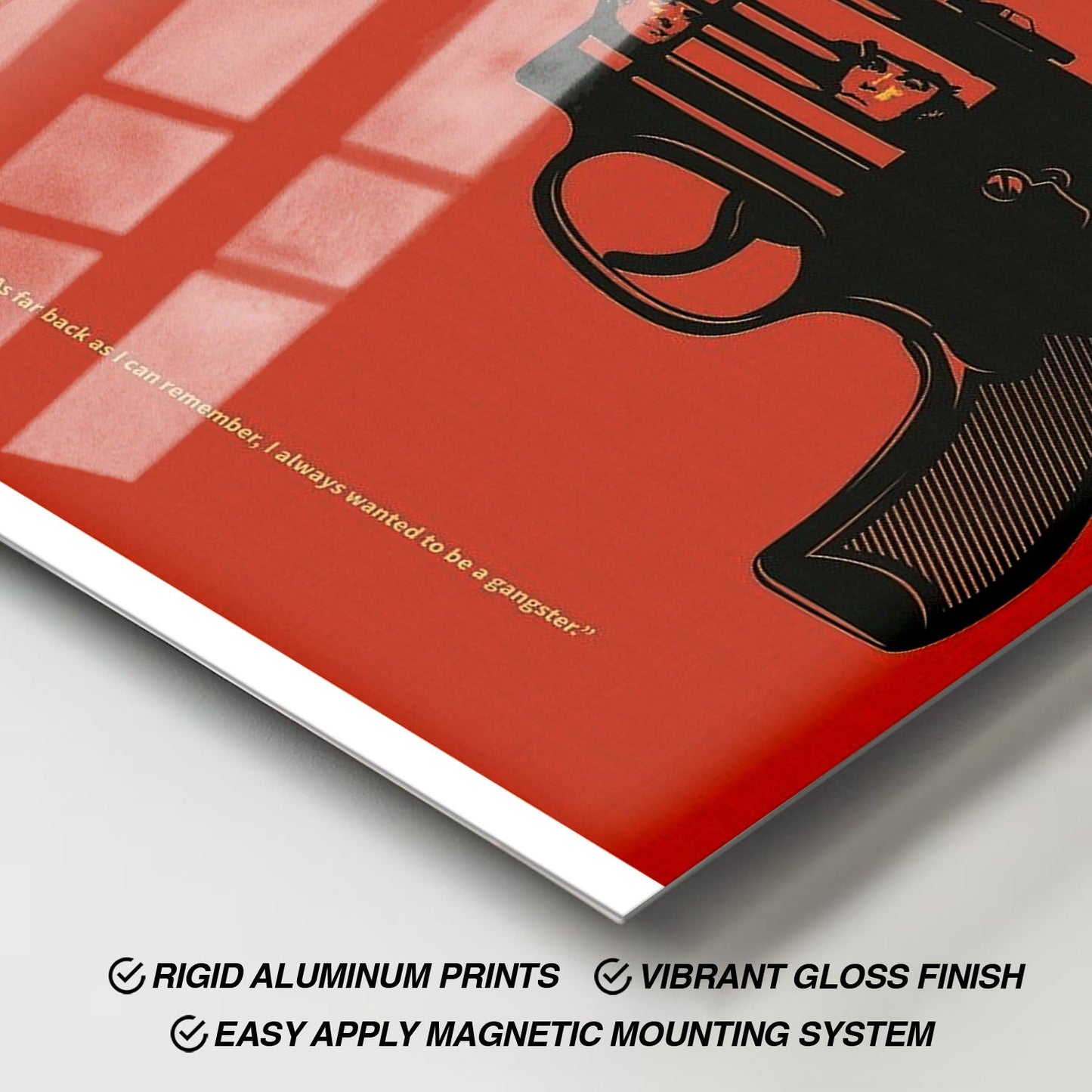 Flex Designs Metal Poster Goodfellas Minimalist 11 x 17" Home Goods - Movie 1990 Movie Metal Poster