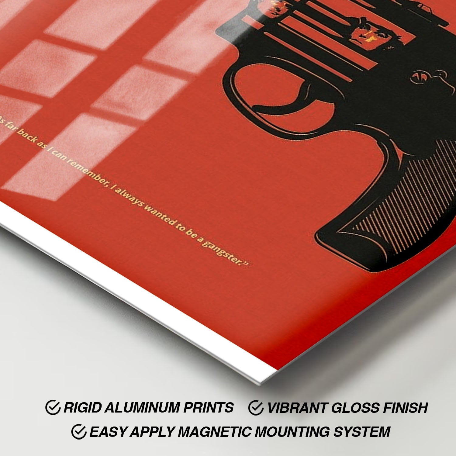 Flex Designs Metal Poster Goodfellas Minimalist 11 x 17" Home Goods - Movie 1990 Movie Metal Poster