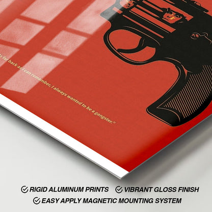 Flex Designs Metal Poster Goodfellas Minimalist 11 x 17" Home Goods - Movie 1990 Movie Metal Poster