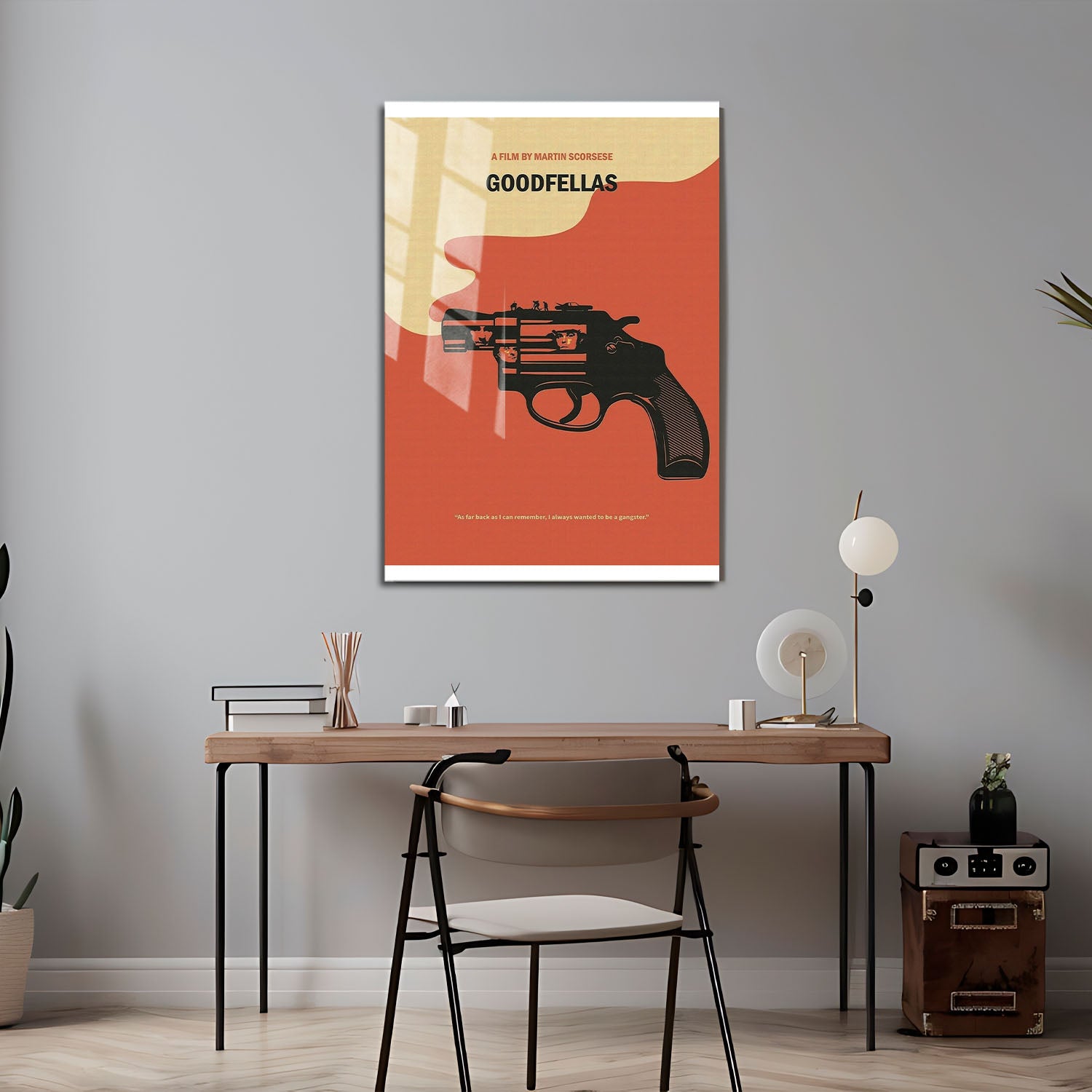 Flex Designs Metal Poster Goodfellas Minimalist 24 x 36" Home Goods - Movie 1990 Movie Metal Poster