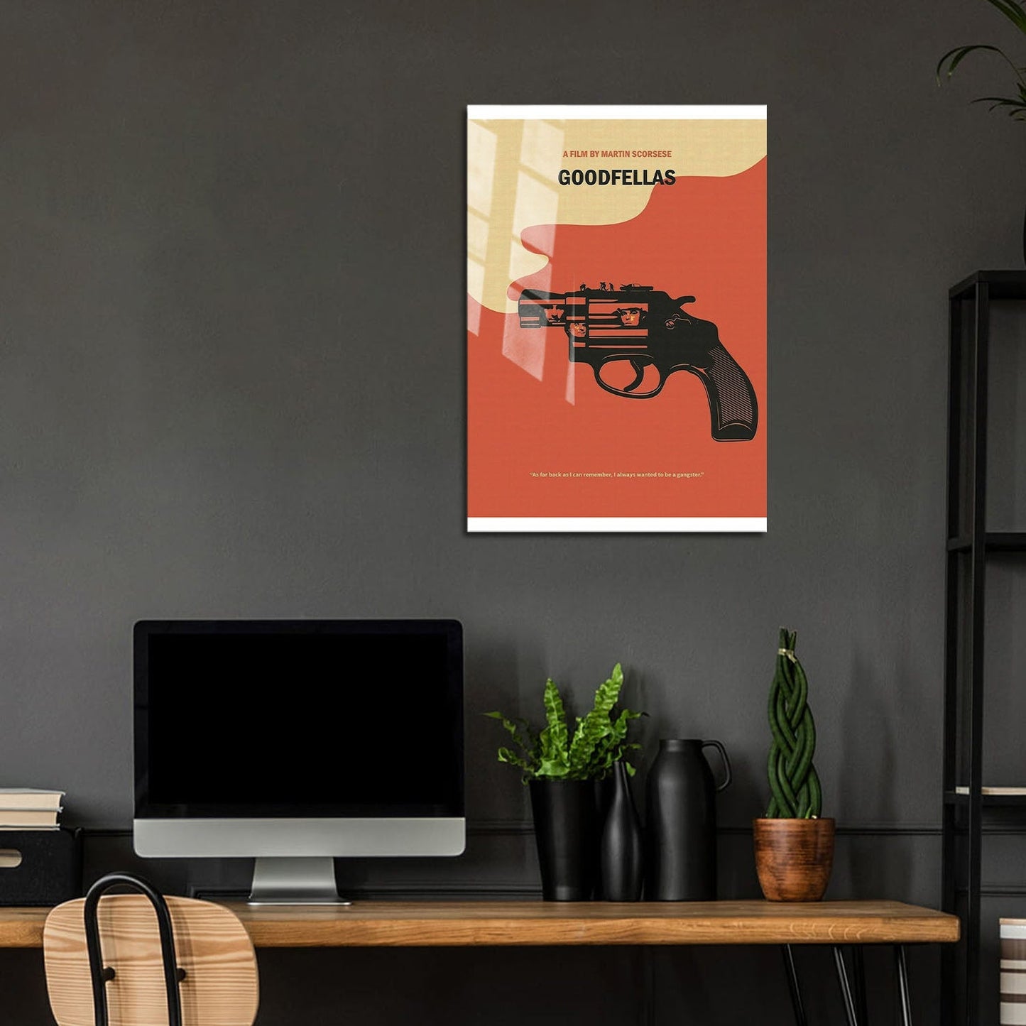 Flex Designs Metal Poster Goodfellas Minimalist 5 x 7" Home Goods - Movie 1990 Movie Metal Poster