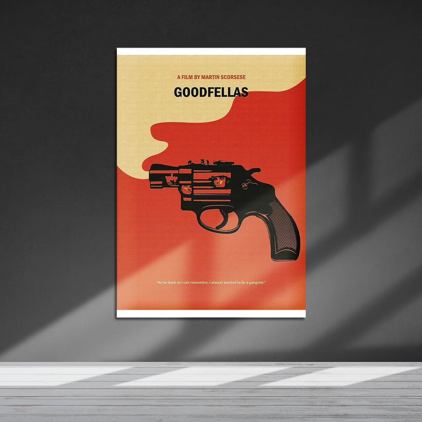Flex Designs Metal Poster Goodfellas Minimalist 5 x 7" Home Goods - Movie 1990 Movie Metal Poster
