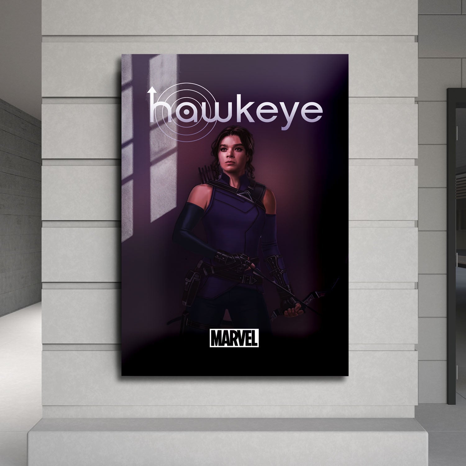 Flex Designs Metal Poster Hawkeye Hailey Minimalist 24 x 36" Home Goods - TV Show 2021 TV Show Metal Poster