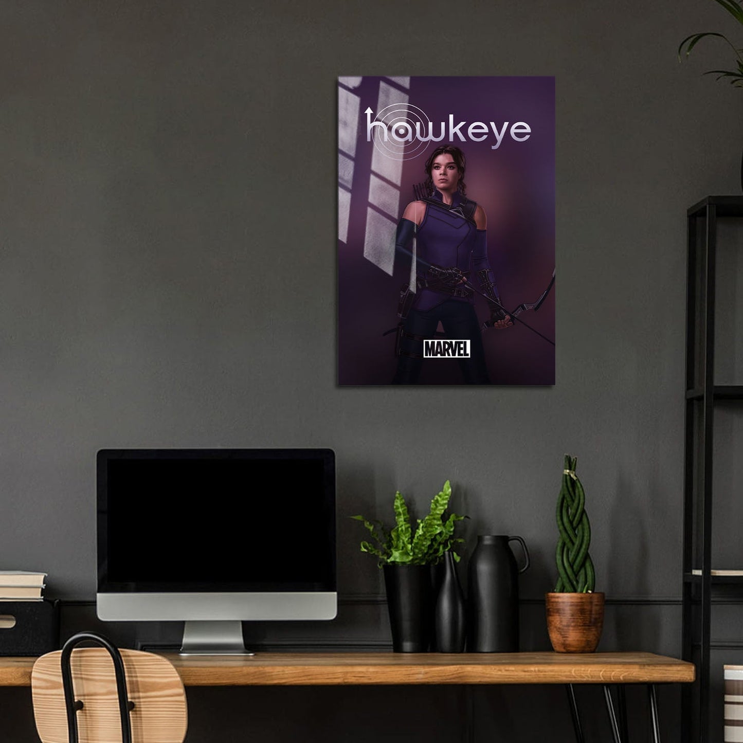 Flex Designs Metal Poster Hawkeye Hailey Minimalist 5 x 7" Home Goods - TV Show 2021 TV Show Metal Poster