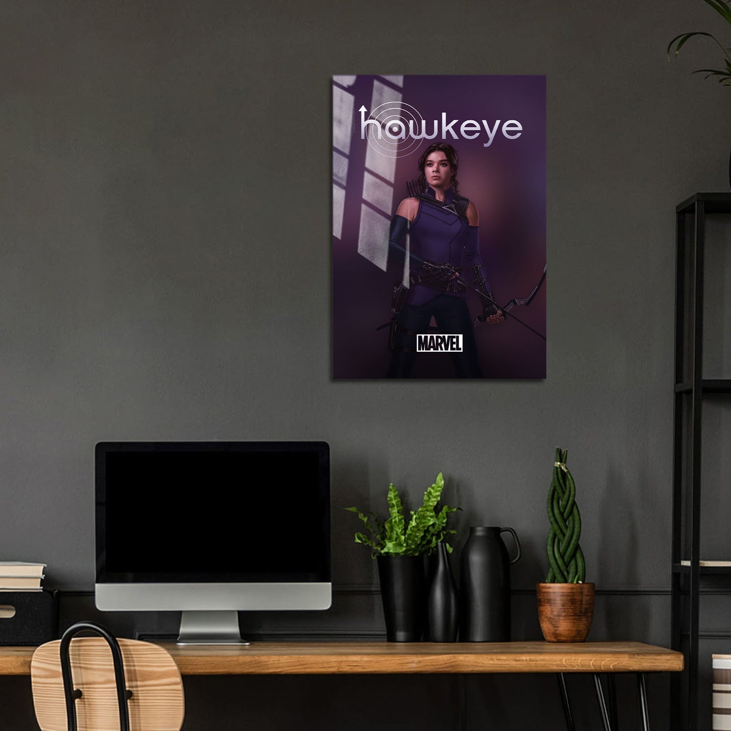 Flex Designs Metal Poster Hawkeye Hailey Minimalist 5 x 7" Home Goods - TV Show 2021 TV Show Metal Poster