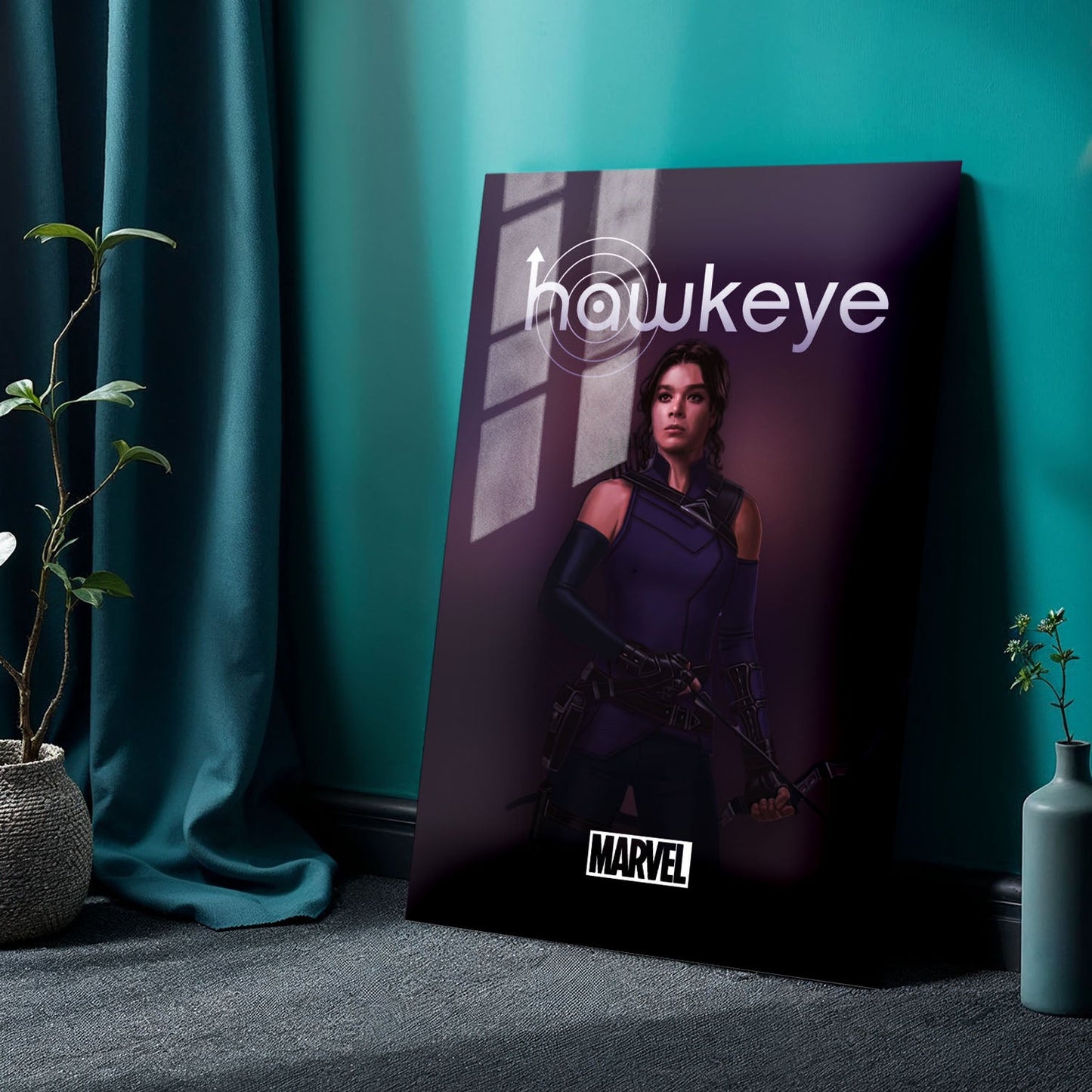 Hawkeye Hailey Minimalist TV Show Metal Poster