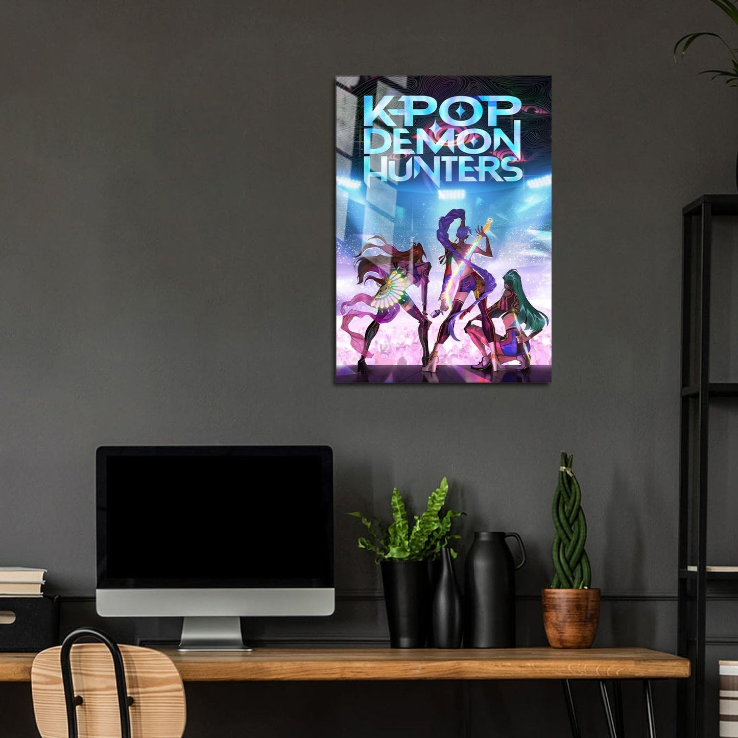 Flex Designs Metal Poster KPop Demon Hunters Backstage 5 x 7" Home Goods - TV Show 2025 TV Show Metal Poster