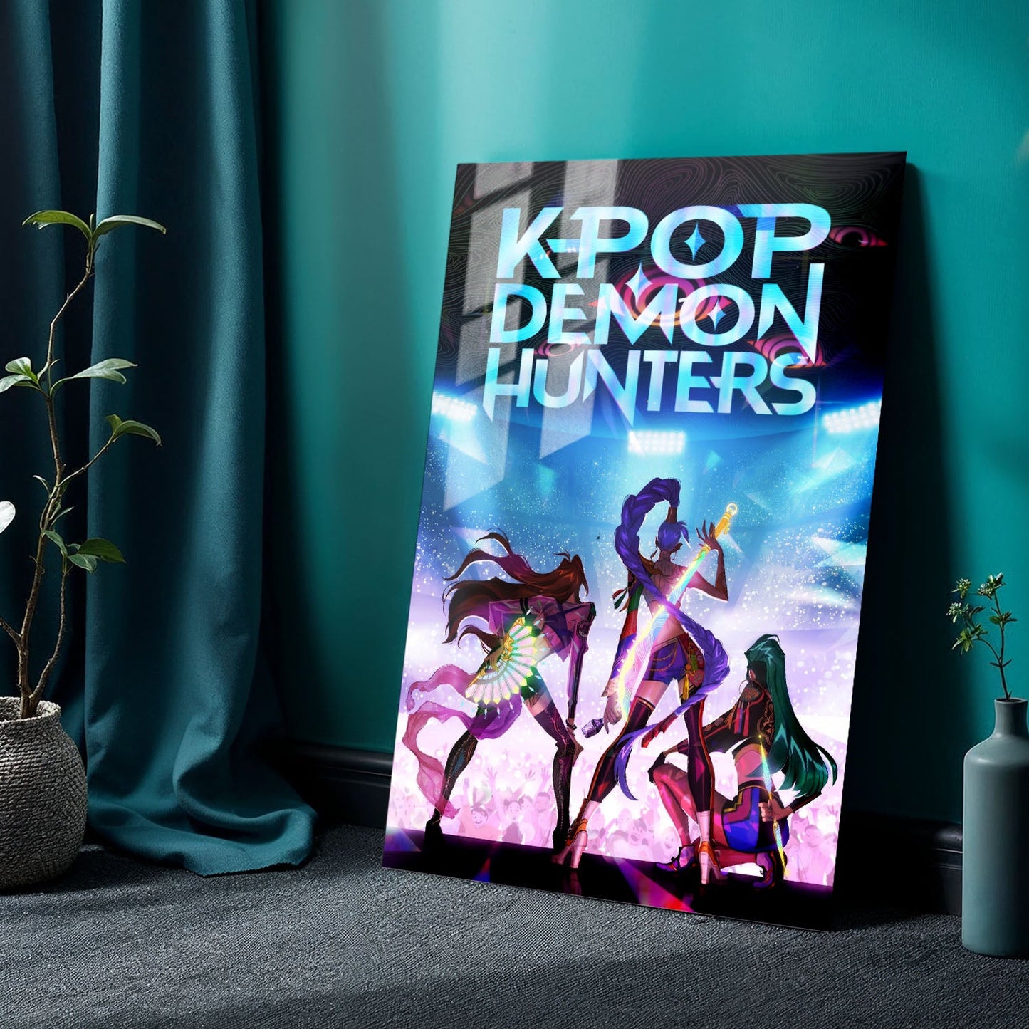 KPop Demon Hunters Backstage TV Show Metal Poster