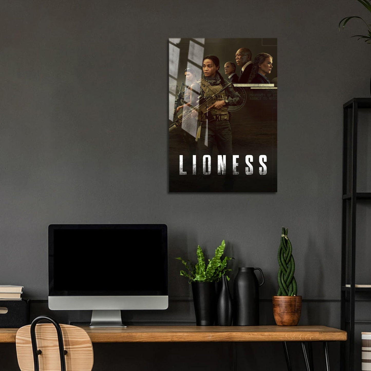 Flex Designs Metal Poster Lioness 5 x 7" Home Goods - TV Show 2025 TV Show Metal Poster
